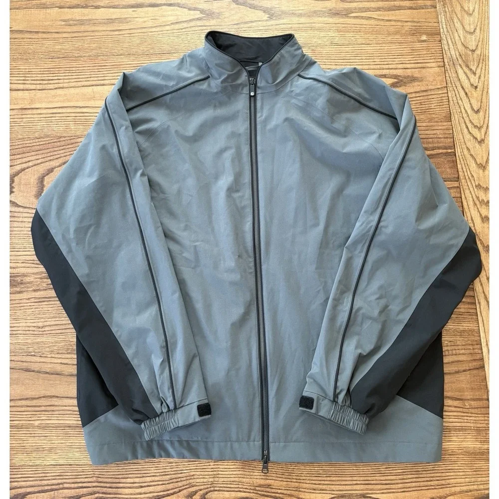 FootJoy FJ‎ Men's 2XL Grey/Black Tour Collection Full Zip Long Sleeve Jacket
